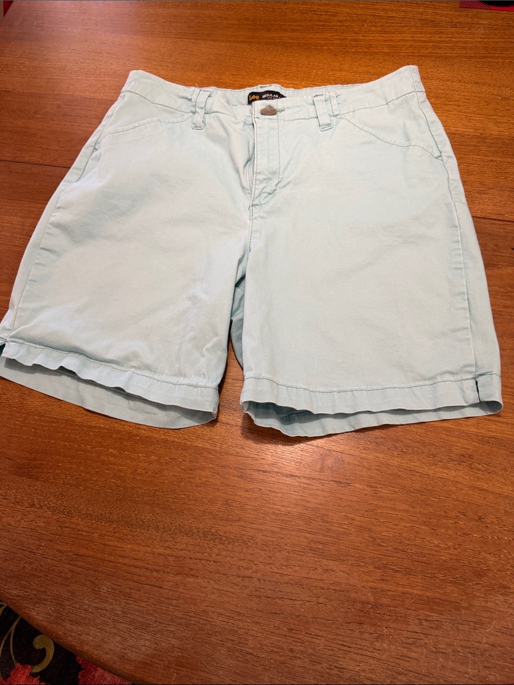 Lee Women's Light Mint Green Bermuda Shorts